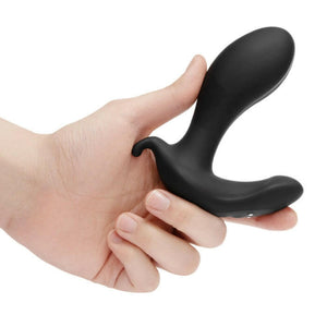 B-Vibe Expanding and Vibrating Plug- Black