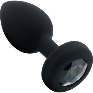 B-Vibe Vibrating Jewel Plug M/L remote Controlled-Black