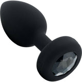 B-Vibe Vibrating Jewel Plug M/L remote Controlled-Black
