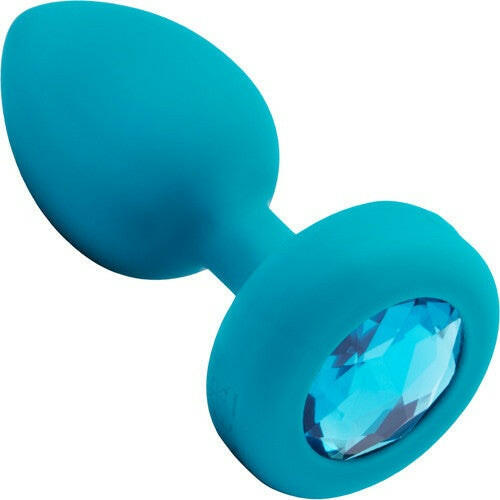 B-Vibe Vibrating Jewel Plug S/M Remote Controlled- Teal