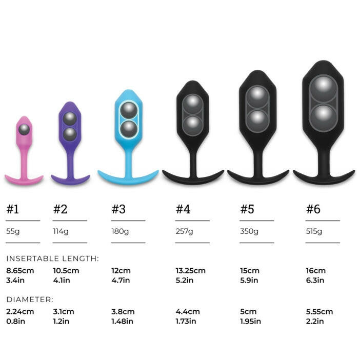 B-Vibe Snug Plug 2 Weighted Plug