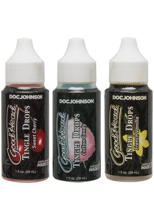 GoodHead™ - Tingle Drops - 3-Pack Sweet Cherry, Cotton Candy, French Vanilla