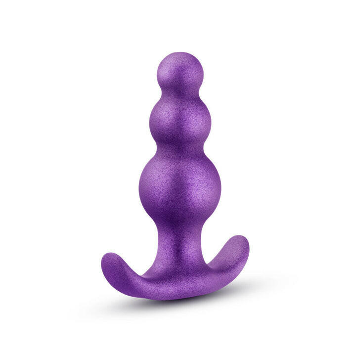 Anal Adventures Matrix | The Supernova Plug: 3 inch Beaded Butt Plug in Galactic Purple | With Stayput™ Technology & AnchorTech™ Base