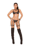 Leather garter belt with 8 straps L9170X