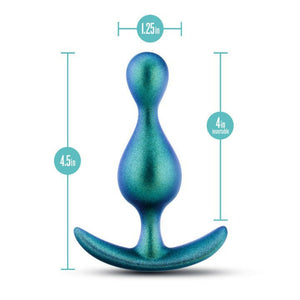 Anal Adventures Matrix | The Photon Plug: 4.5 inch Smooth Tapered Butt Plug in Neptune Teal | With Stayput™ Technology & AnchorTech™ Base