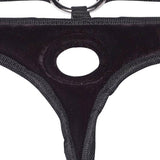 Black Velvet Bikini Strap-on