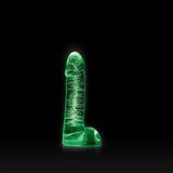 Firefly Glass - Smooth Ballsey - 4in Dildo - Clear