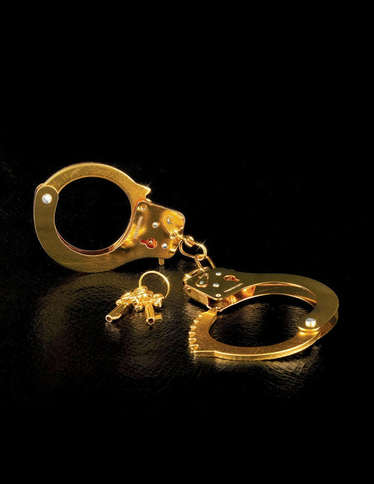 Fetish Fantasy Gold Metal Cuffs Handcuffs