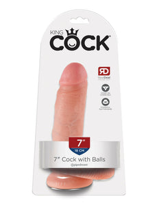 King Cock 7" Cock with Balls