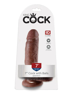 King Cock 7" Cock with Balls