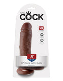King Cock 8" Cock with Balls