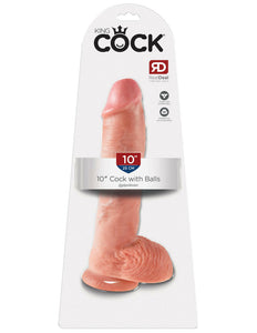 King Cock 10" Cock with Balls