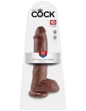 King Cock 10" Cock with Balls