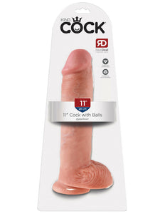 King Cock 11" Cock with Balls