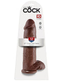 King Cock 12" Cock with Balls