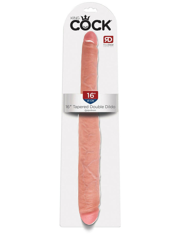 King Cock 16" Tapered Double Dildo