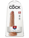 King Cock 6" Cock with Balls