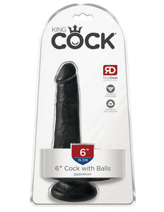 King Cock 6" Cock with Balls