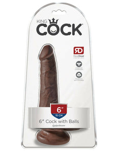 King Cock 6" Cock with Balls