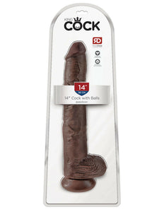 King Cock 14" Cock with Balls