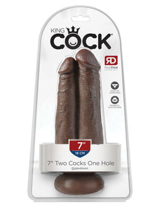 King Cock 7" Two Cocks One Hole