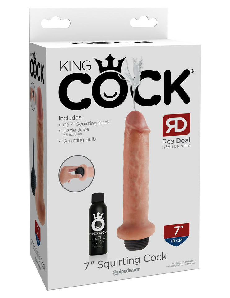 King Cock 7" Squirting Cock