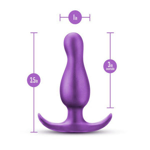 Anal Adventures Matrix | The Quantum Plug: 3.5 inch Curved P Spot Butt Plug in Galactic Purple | With Stayput™ Technology & AnchorTech™ Base