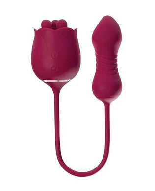 Rosa Rotating Rose Toy & Thrusting Vibrator