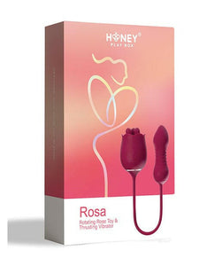 Rosa Rotating Rose Toy & Thrusting Vibrator