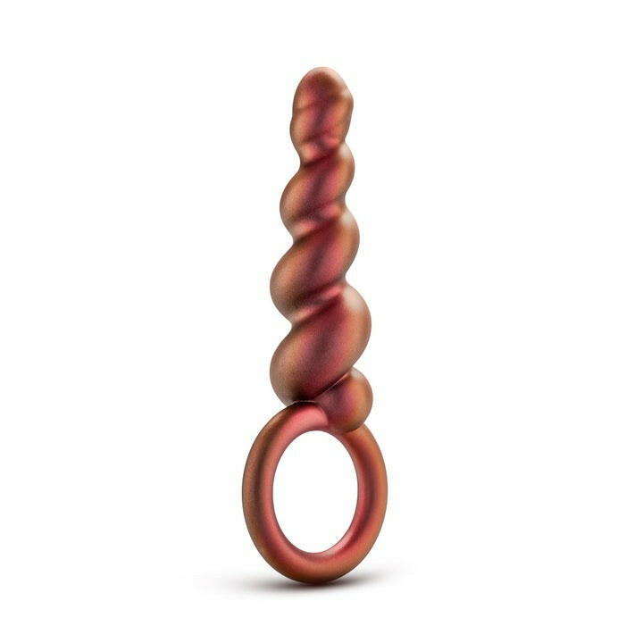 Anal Adventures Matrix Spiral Loop Copper 5.25-Inch Anal Plug