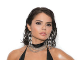 VINYL CHOKER WITH 3 CHAINS V9809