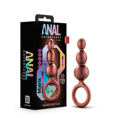 Blush Anal Adventures Matrix - Beaded Loop Plug - Copper