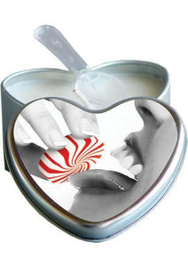 Edible Heart Candle Mint 4 oz