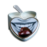 Earthly Body Chocolate Edible Massage Candle 4oz Heart Tin