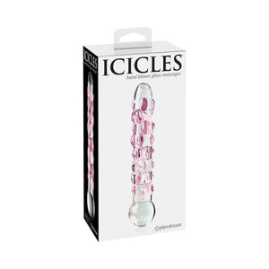 Icicles No 7 Glass Wand Massager Clear