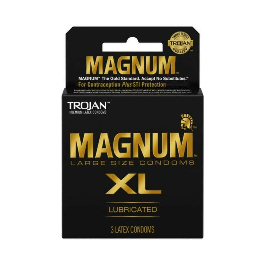 Trojan Magnum XL 3 Pack Latex Condoms