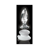 Icicles No. 91 - Glass Suction Cup Anal Plug - Clear