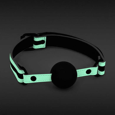 GLO Bondage Ball Gag Green