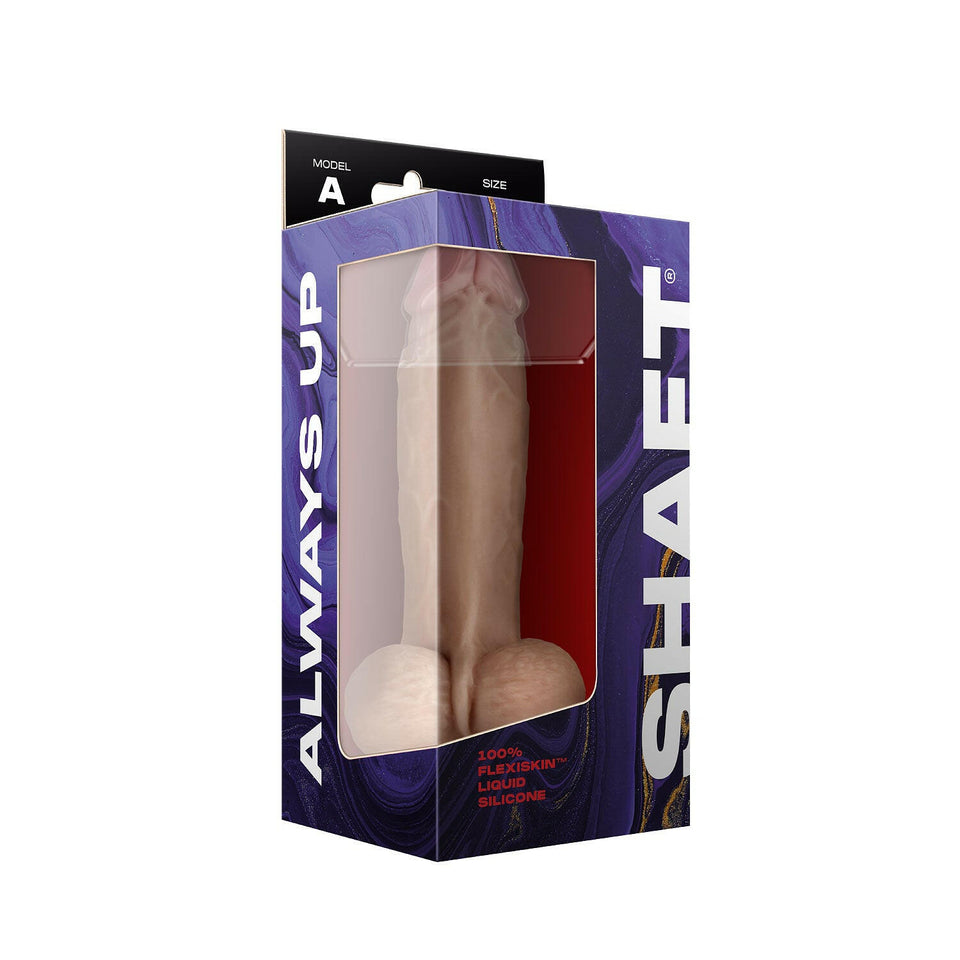 Shaft Model A Liquid Silicone Dong With Balls 8.5 In.