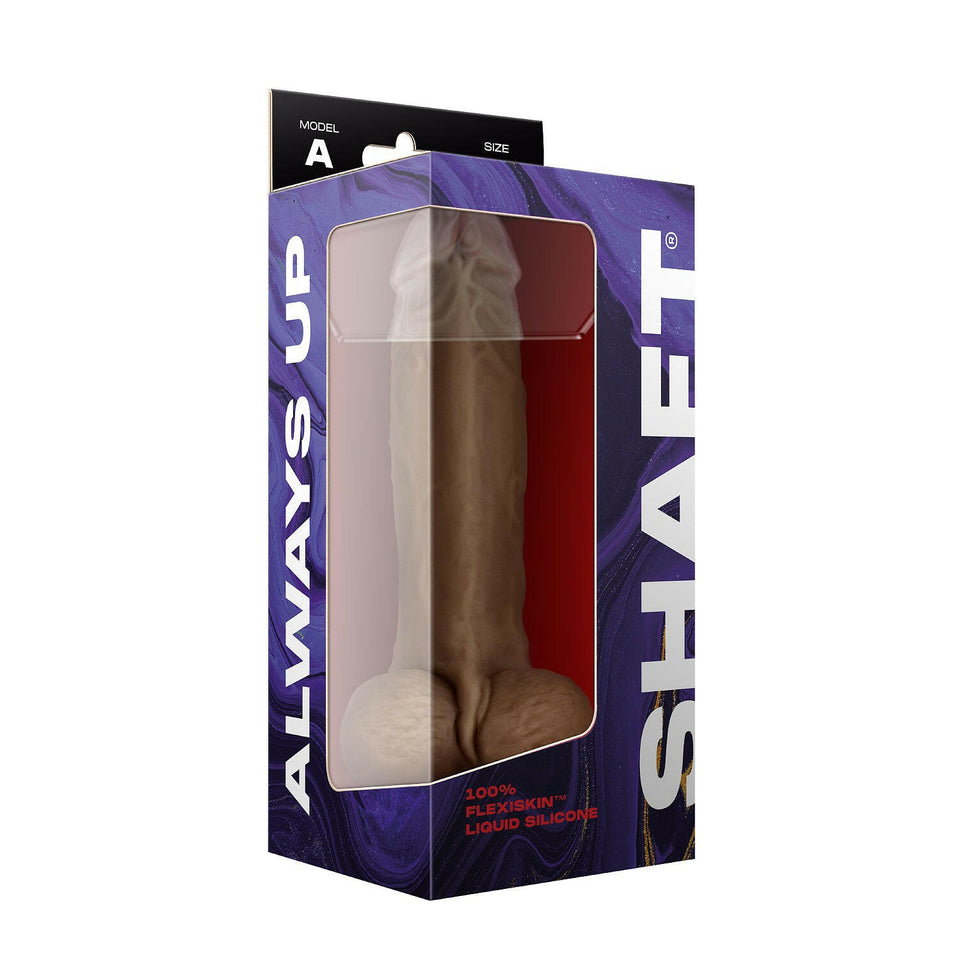 Shaft Model A Liquid Silicone Dong With Balls 9.5 In.
