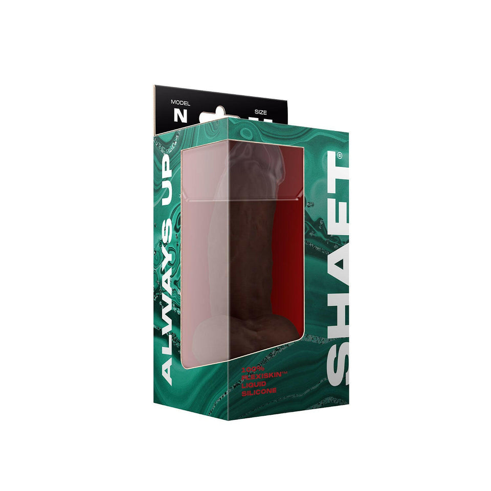Shaft Model N Liquid Silicone Dong With Balls 7.5 In.