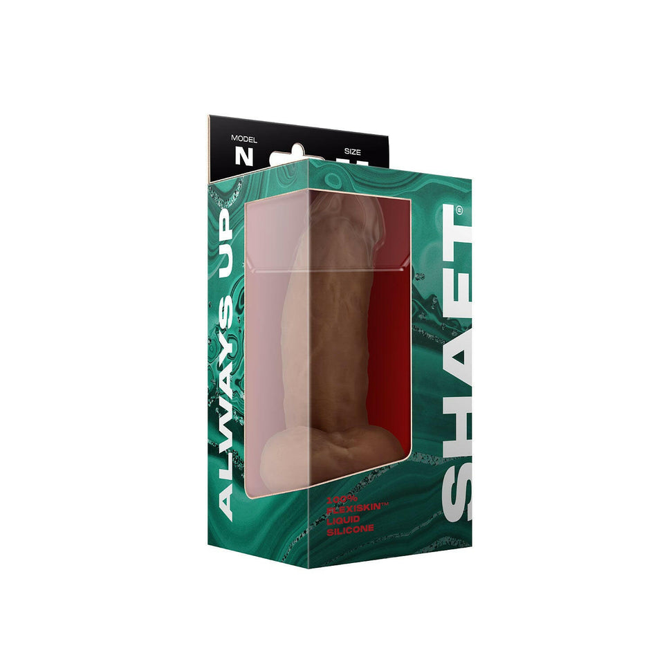 Shaft Model N Liquid Silicone Dong With Balls 7.5 In.