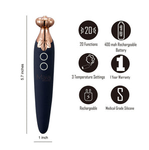VAPORATOR Silicone Smokable Vibrator Black 420 Series