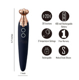 VAPORATOR Silicone Smokable Vibrator Black 420 Series